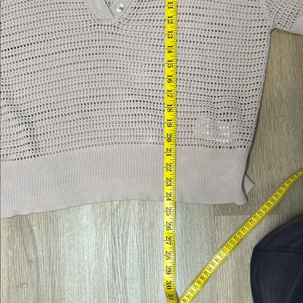 Varley Callie Cream Knit Top size XS - Picture 6 of 9